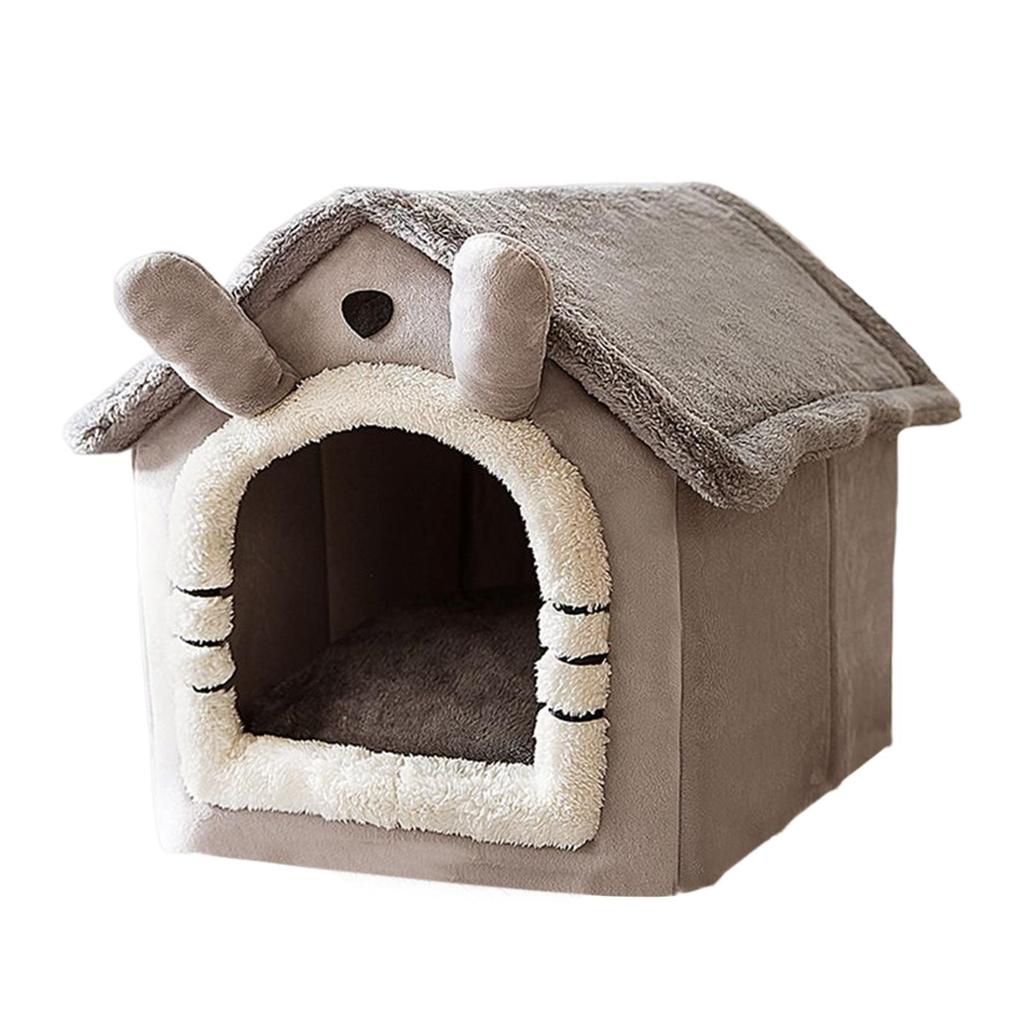 Dog Bed House Semienclosed Cat Tent Bed Comft Cushion Sleep Kennel Pets Supplies Kitten puppy Cozy Nest Soft Indoor Cats Bed