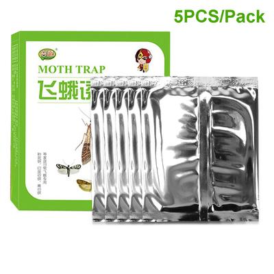 Sticky Glue Trap Moths Pheromone Killer Super Sticky Pest Reject Fly Insects 5pcs Clothes Pantry Food Moth Pheromone Trap