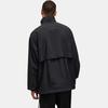 Y-3 Nylon Shell 1/2 Zip Three Stripes High Neck Loose Fit Long Sleeve Jacket Men Jackets Black JD9796