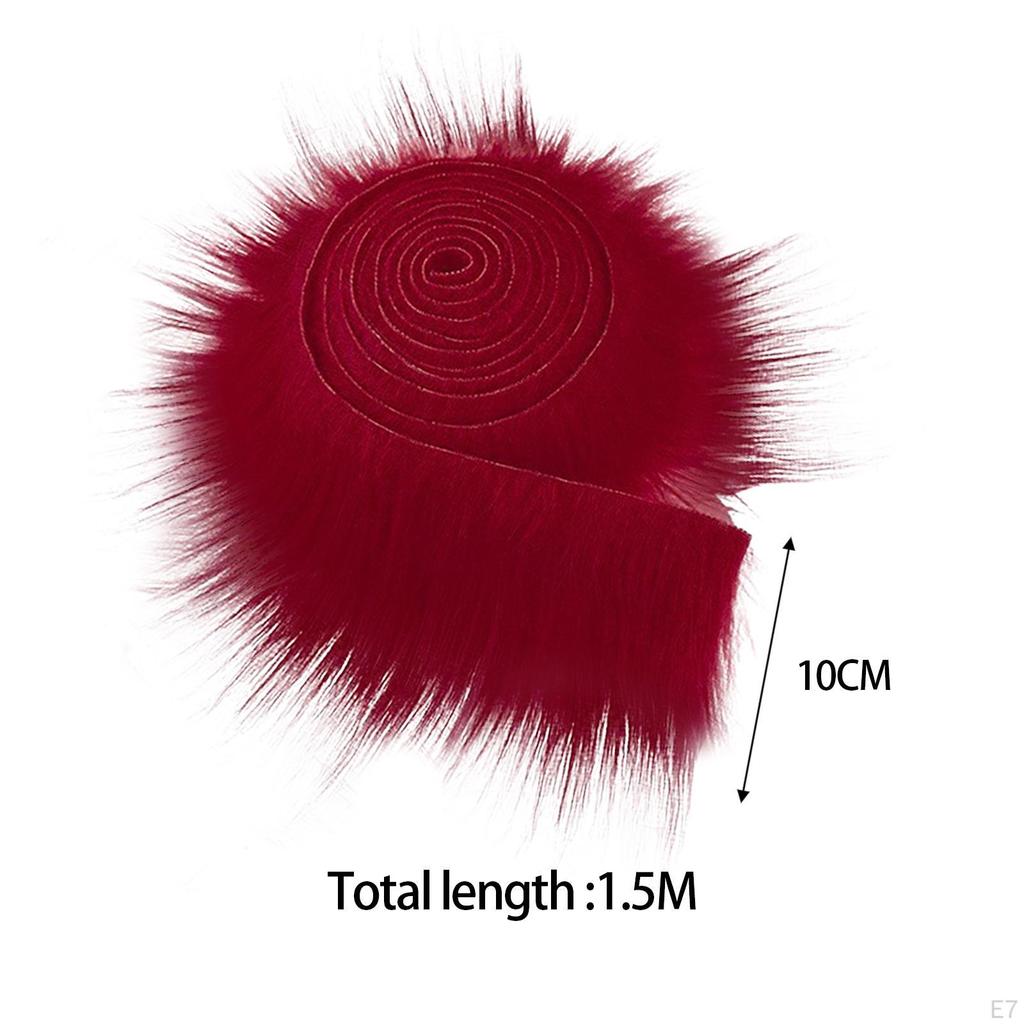 Faux Fabric Artificial Patches Handmade Crafts Supplies Plush Toy Shaggy Cuts for Cosplay