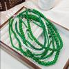 Smaragdperlen Mehrschichtige Halskette - Retro Chinesischer Stil Perlen-Schlüsselbein-Kette für Damen