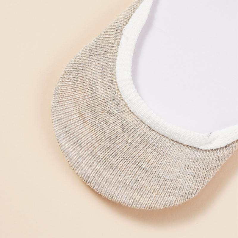 Women's Solid Color Boat Socks Heel-proof Thin Low Cut Summer Invisible Non-slip Socks