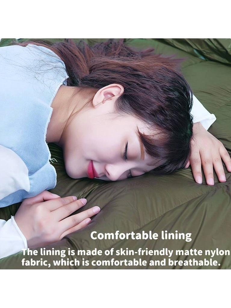 Outdoor camping, mummy down sleeping bag, 90% white duck down 1000g filling, ultra-light and warm, duck down sleeping bag