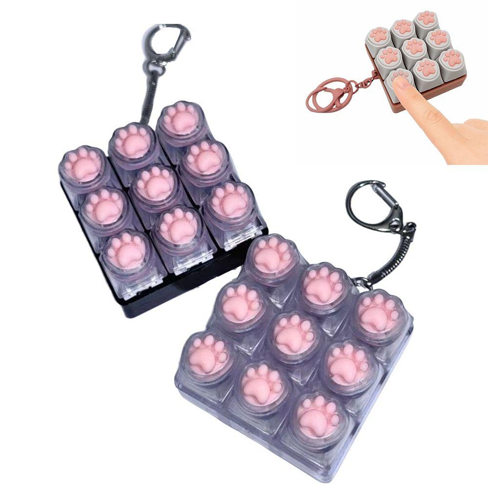 9Keys Keyboard Clicker Toy DIY Keyboard Clicker Toy Relaxing Finger Keyboard Cap  Pass Time