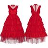 Beetle Bride Lydia Deetz Cosplay Costume Lydia Red Wedding Dress Evening Gown For Halloween Gothic Outfits