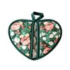 1PC New Hot Resistant Bakeware Oven Mitts Heart-shaped Cotton Kitchen Insulation Pad Flower Printed Hand Clip Baking Oven Gloves