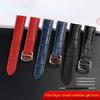 Echtlederarmband Ersatz für Cartier Tank Solo Herren Damen Uhrenkette Blau Rot Rosa Armband Armband Gürtel 16 18 20mm