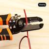 175mm Abisolierzange Crimpzange Abisolierer Multifunktionaler Ringcrimper Elektriker Abisolierwerkzeuge Netzwerkkabel Abisolierwerkzeuge