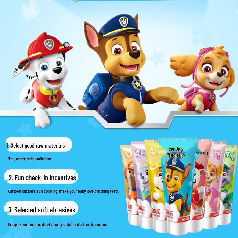 Leng Suan Ling Bellele 7-Color Kids' Toothpaste Set