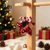 Kerstcadeau voor Vrienden Glanzende Ster Bel Ornamenten, Pailletten Hangende Decoratie met Strik Dennappel Decoratieve Huis Kegel, Sprankelende Kerstboom Hanger