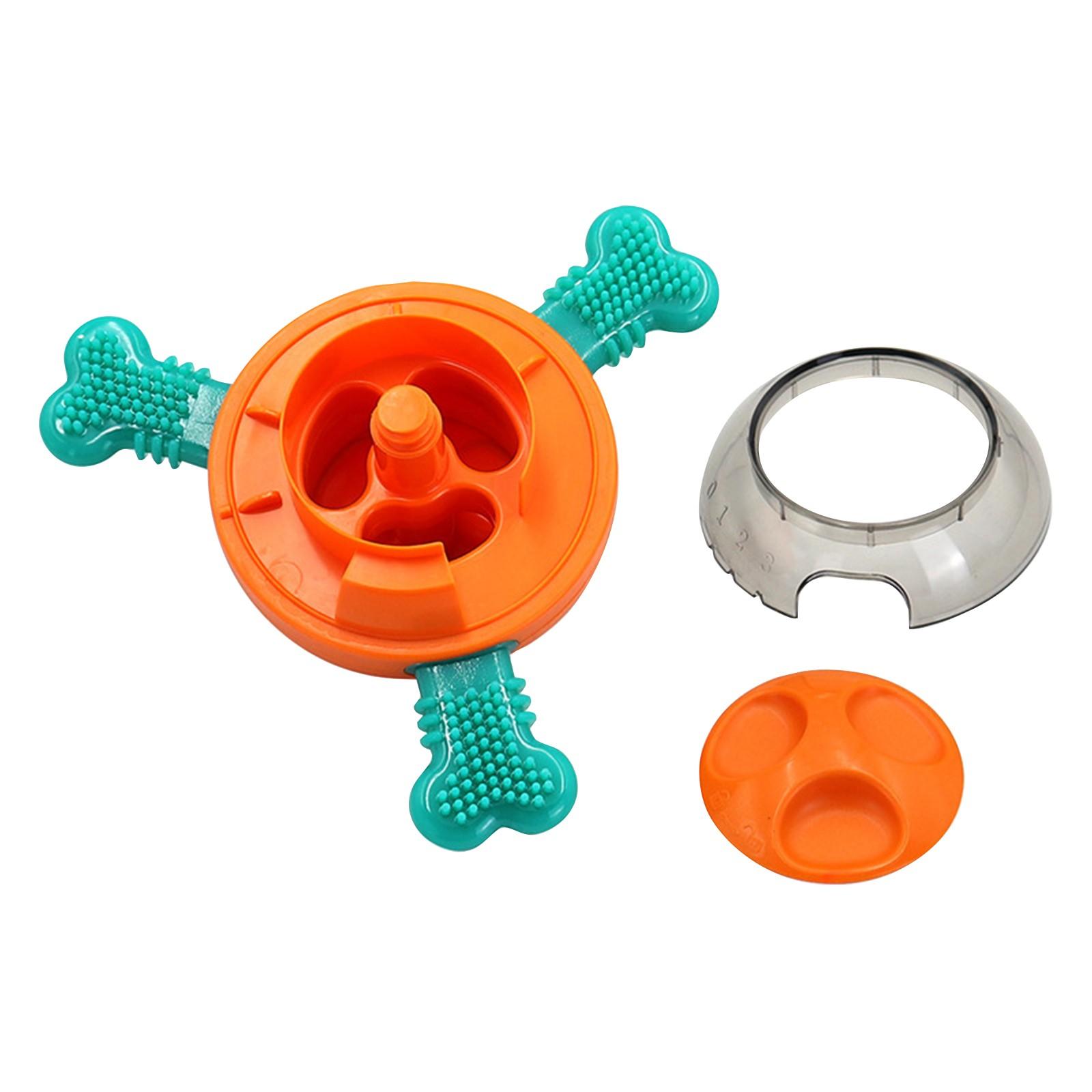 

Игрушки-головоломки для собак, чтобы развеять скуку и стимулировать интеллект вашей собаки, интерактивная кормушка для медленной еды, класс 2 в 1 для больших/средних/маленьких собак One Size оранжевый