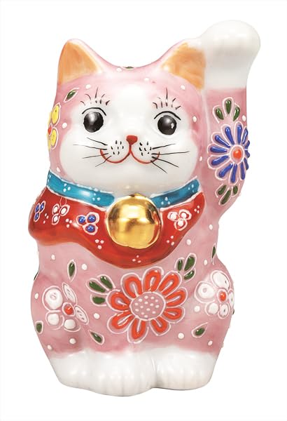 

Фарфор Кутани Иватая размер манящая кошка с цветущим персиком 3.3 K9-1561