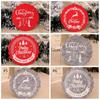 10pcs Red Grey Christmas Felt Coasters Non-Slip Merry Christmas Decoration  New Year Gifts
