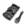 Playstation 3 Controller Charging Dock Charging Station 2 In 1 With Led Light Indicator Compatible For Playstation Ps3/move Controller
