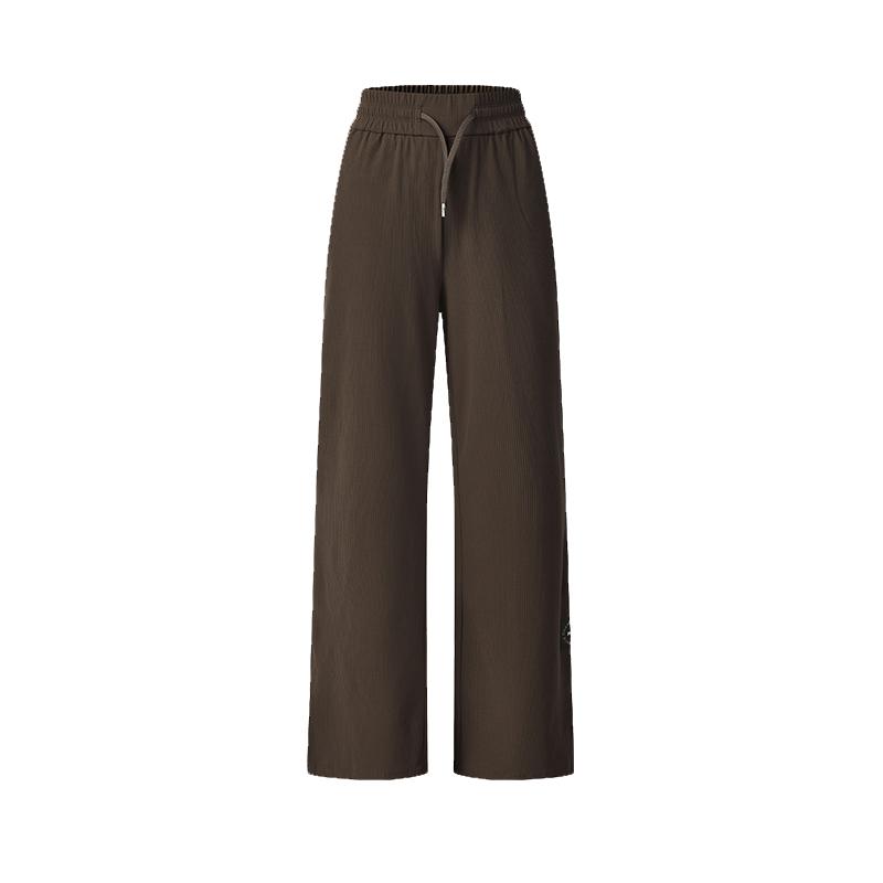 Fila Fitness Fashion Retro Classic Versatile Casual Comfortable Loose Straight Leg Knit Sweatpants Women Bottoms A11W541614F-BN