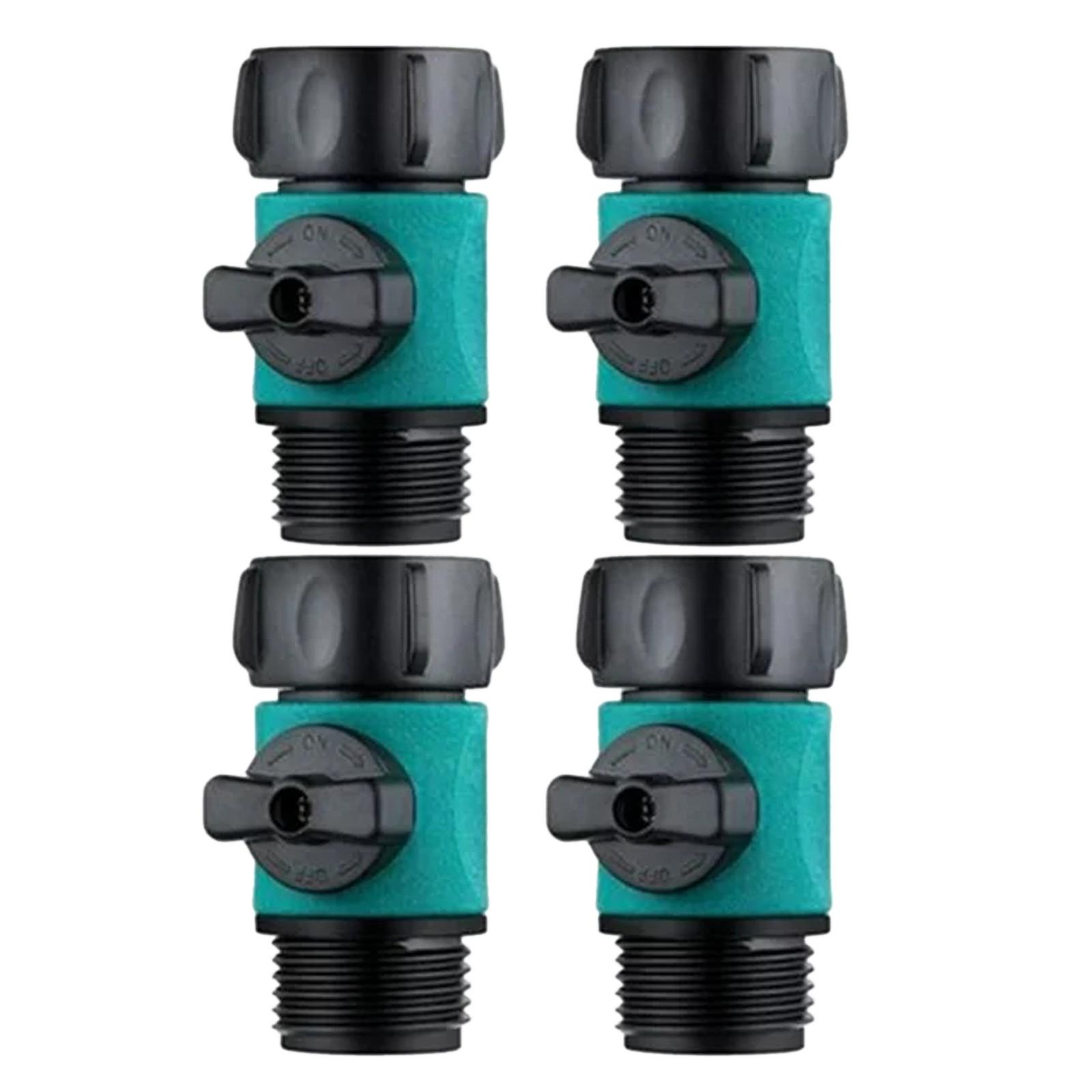 4pcs Plastic Garden Hose Water Hose Turn Off Garden Hose Connector Plastic Water Hose Filte Water Faucet For зелёный
