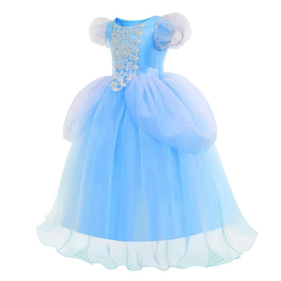 Girls Princess Fancy Dress Up Outfits Halloween Costume Christmas Pageant Birthday Tulle Gown With Accessories