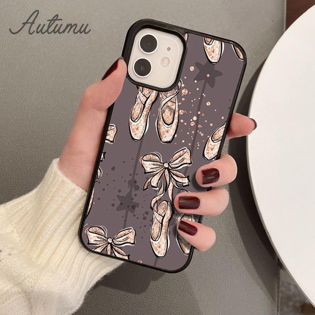 Ballerina Ballet Shoes Dance Girl Phone Case for iPhone 17 Air 15 16 16e 11 12 13 14 Pro Max Plus Cover coque Fundas