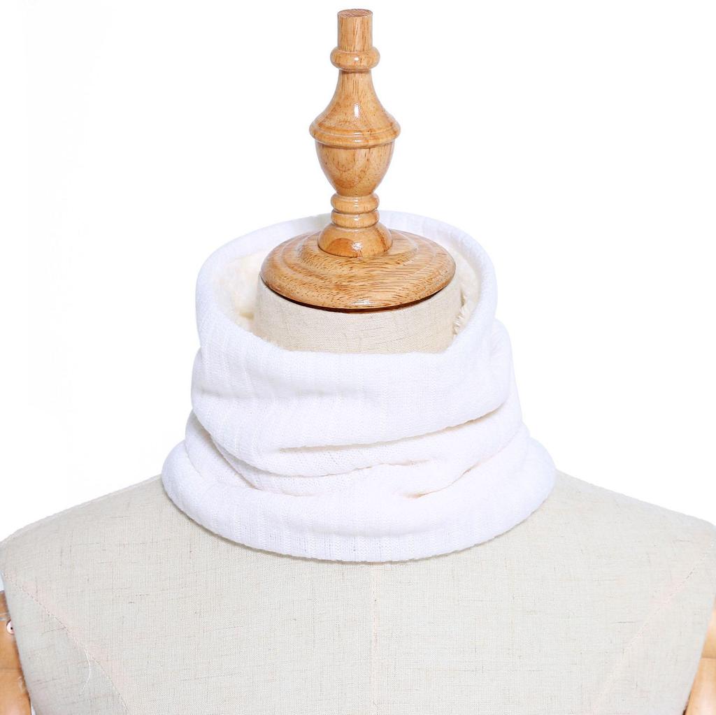 Unisex Wool Neck Gaiter: Faux Collar for Cervical Support, Thickened, Warm Knitted Scarf & Head Protector.