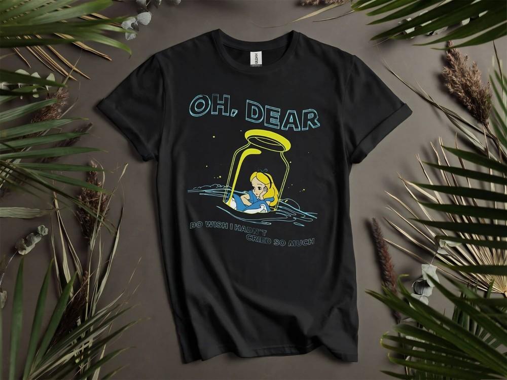 

Alice Oh Dear I do Wish Retro T-shirt T shirt Men Women Unisex Tshirt K5 XL