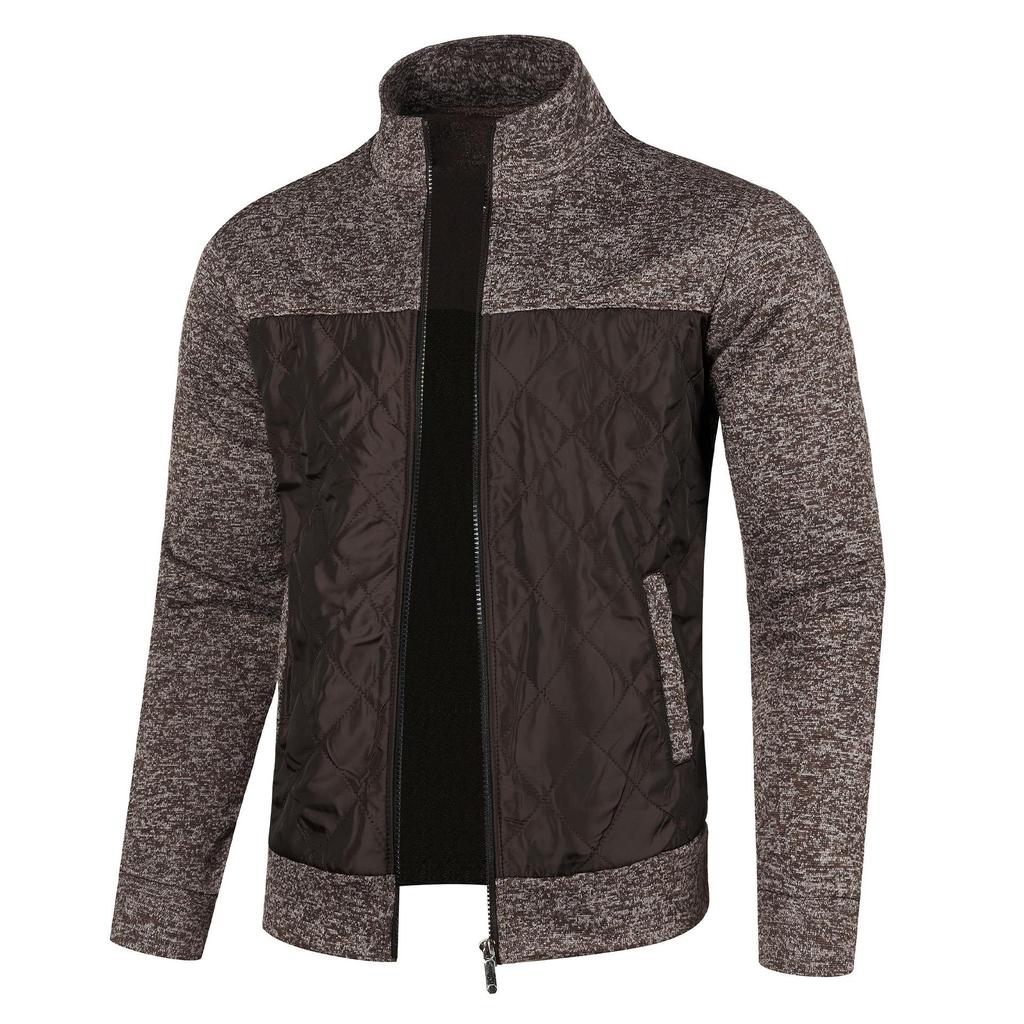 Maglione da uomo autunno inverno, cardigan largo, nuovo, freddo, collo alto, patchwork, caldo, giacca a vento, giacche casual Yasheng