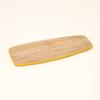 Yellow-Edged Mango Wood Serving Board Natural Wooden Charcuterie Board for Kitchen and Dining