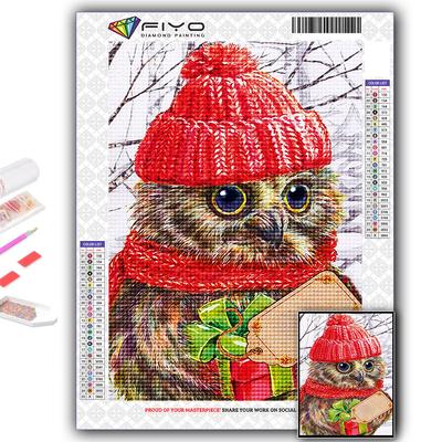 5D DIY Diamond Painting Cross Stitch Animal Owl Diamond Embroidery Mosaic Wall Art Home Decoration