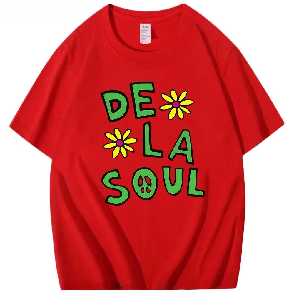 Anime De La Soul T-Shirts Schönes Dela Shirt Kurzarm Kleidung Männer Frauen Niedlich Cartoon Manga Tees Hight Street