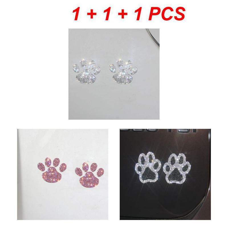 1~5PCS Dog Claws Bear Paw Stickers Colorful Stable Safety Material Car Accessories Car Body Sticker Universal