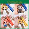 Style American Creepy Doll Keychain Silicone Halloween Gift Killer Doll Keyring