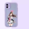Cute Virtual Idol Kizuna AI Phone Case For IPhone 14 13 12 11 Mini Pro Max XS X Max XR 8 7 Plus SE 2022 Skin Color Phone Cover