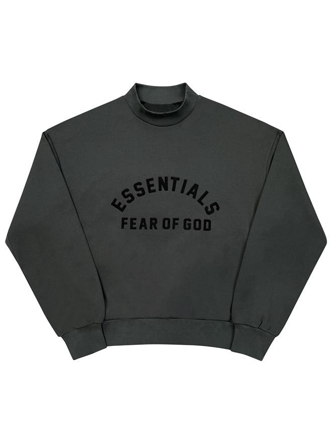FEAR OF GOD FOG Wang Jiaer Lockerer Kapuzenpullover mit Rundhalsausschnitt – Trendiges High-Street-Basic