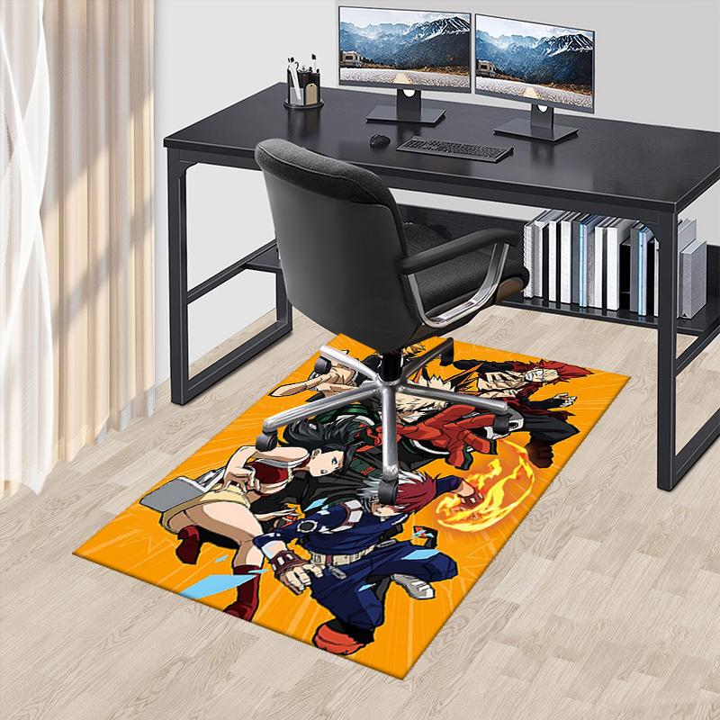 

1pc My Hero Academia Chair Mat - Anime Cartoon Design, Anti-Slip Carpet for Office Chair, Suitable for Home Decor, Living Room, Bedroom, Game Room - P 60cm by 90cm