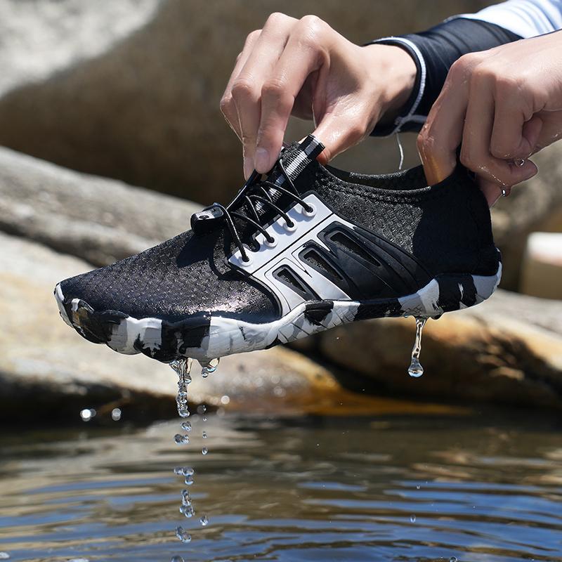 Lightweight Non-slip Wading Shoes Men Women Quick Dry Breathable Aqua Sneakers Elastic Soft Sole Beach Water Sports Shoes