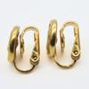 Used NINA RICCI Earring Metal 3.2g Gold Logo