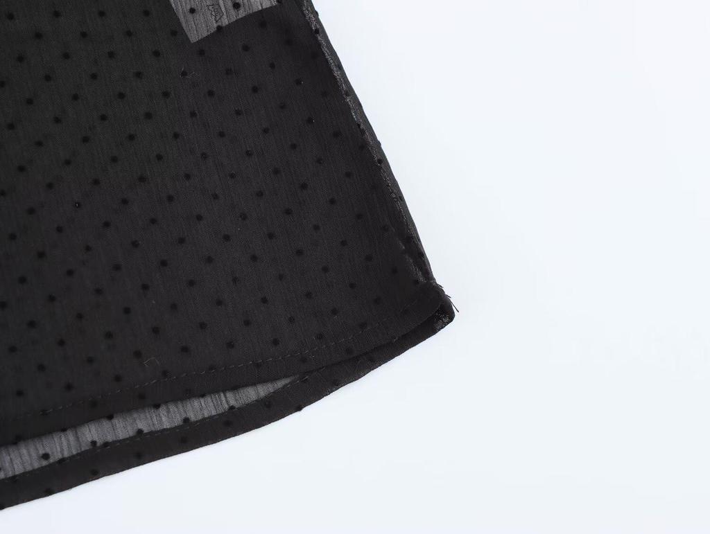 2024 Winter Women's European & American Style Romantic Tulle Fashion Shirt