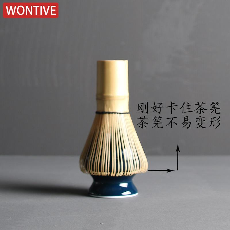 Ceramiczny uchwyt na zieloną herbatę Matcha Chasen Japoński stojak Miska Bambusowa Trzepaczka Młynek Szczotki Uchwyt na przybory do herbaty Zestawy naczyń do herbaty Akcesoria
