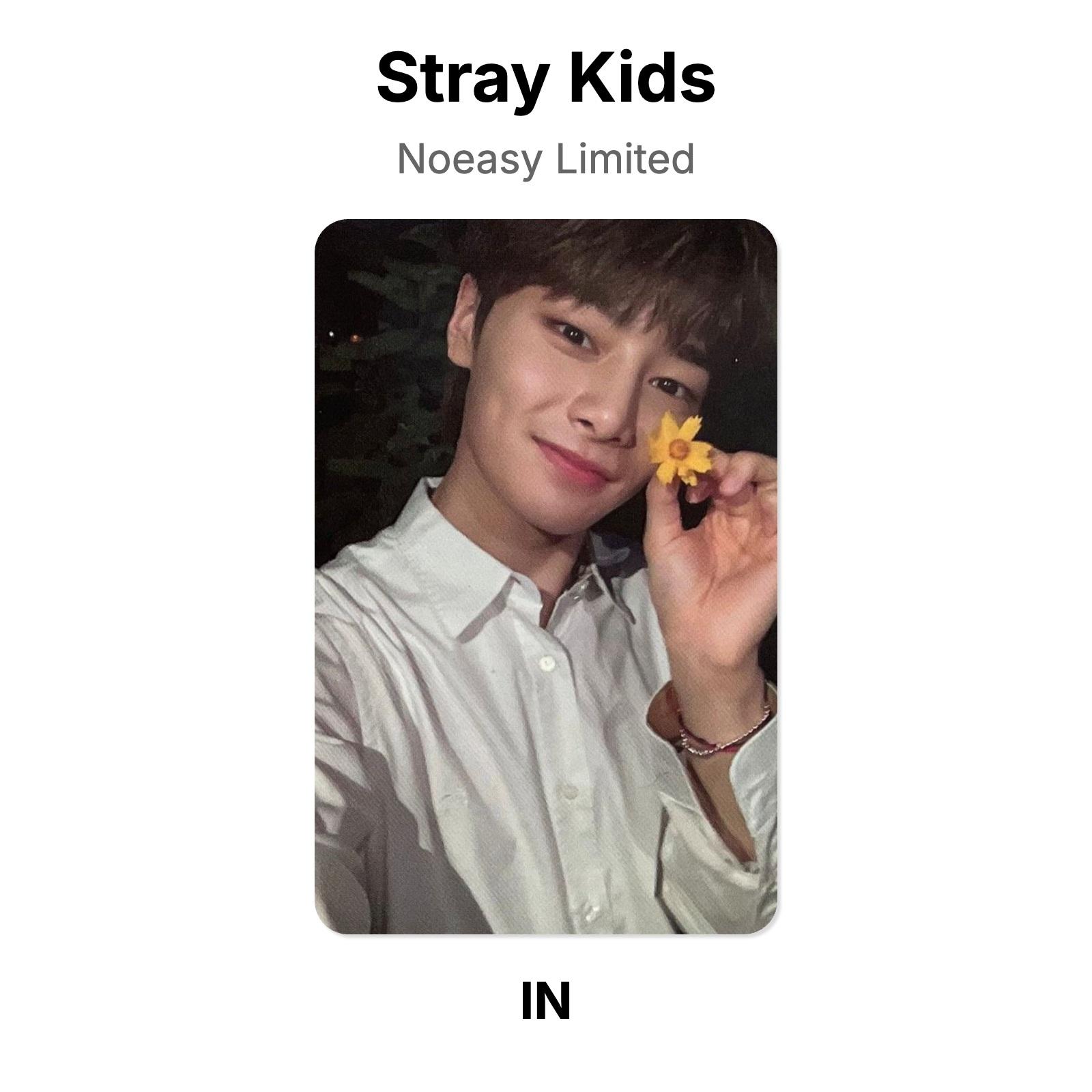 Stray Kids Noeasy Лимитированная Официальная Фотокарточка I.N
