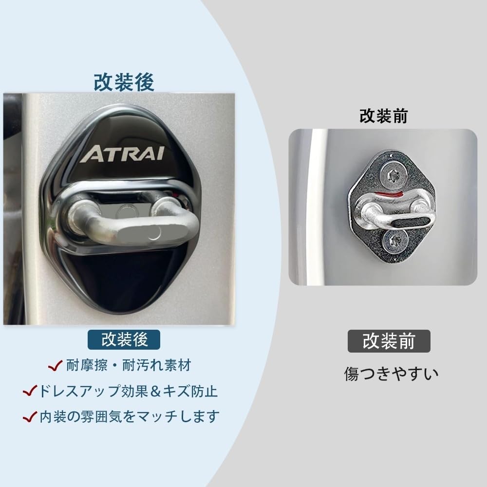 OKAYOHINN Daihatsu New Atley 6th Generation Striker Cover, Door Lock Cover, Plating, Accessories, Interior