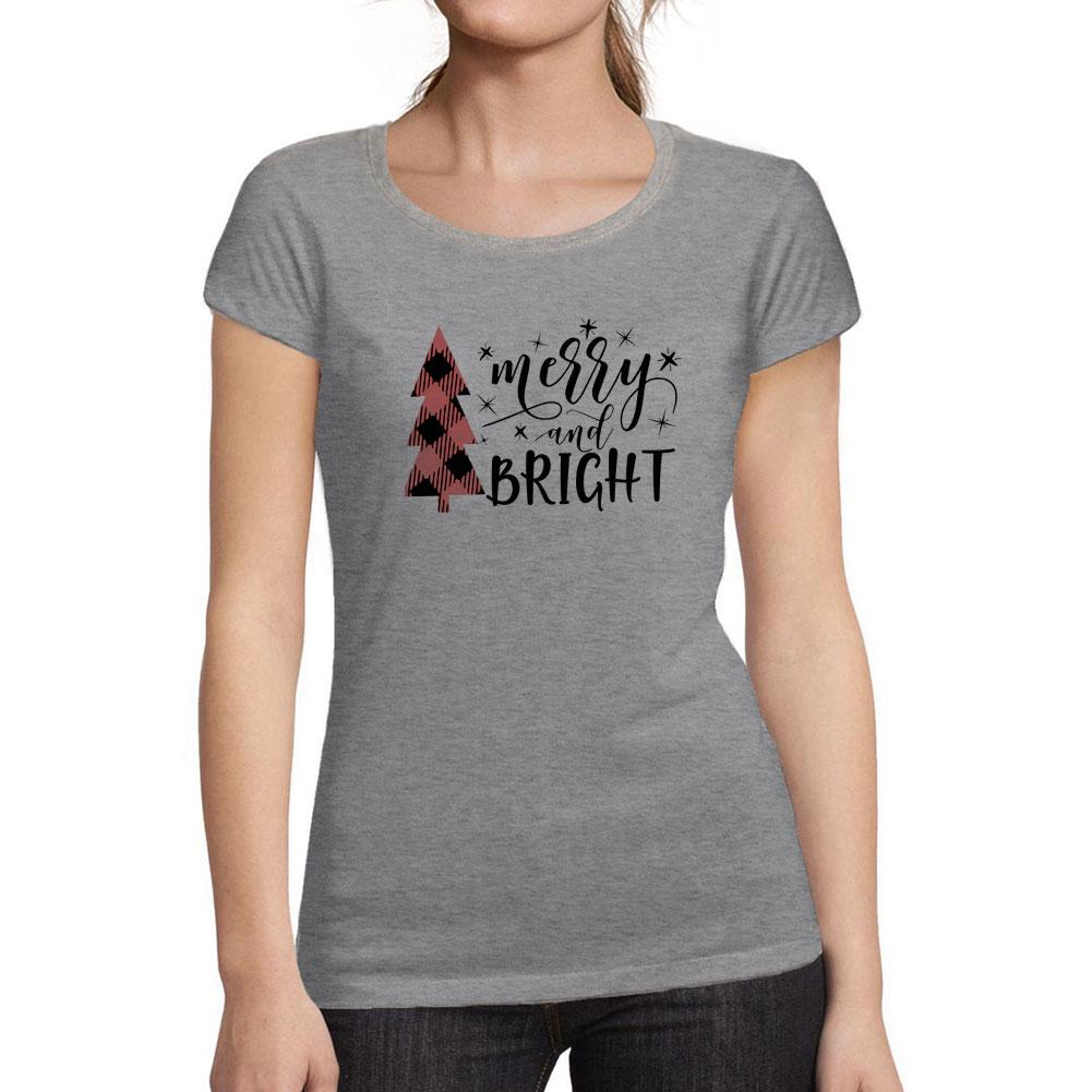 Ultrabasic ®  - Women S Short Sleeved T-Shirt  Merry And Bright Christmas