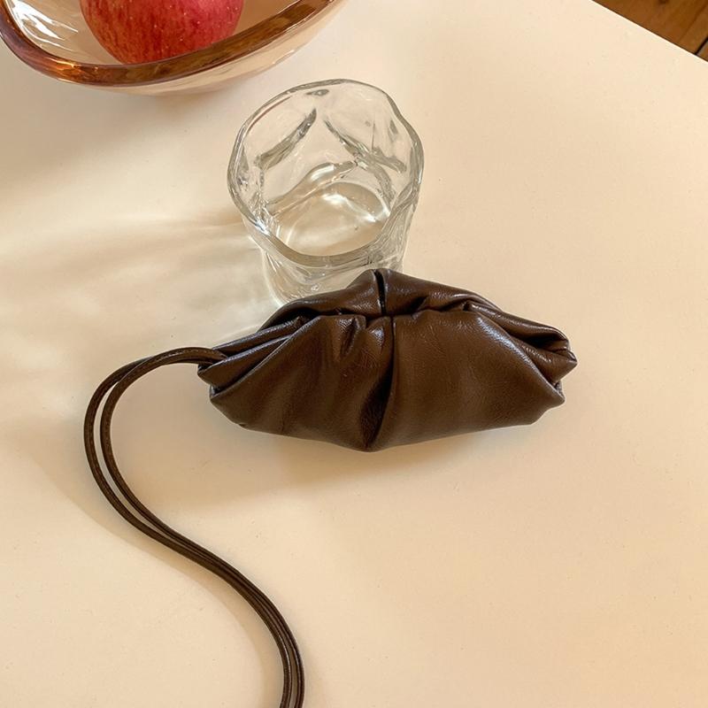 Dumpling Bags for Women Clutch Purses,Slings Bag Soft Pu Leather Cloud Handbag Ruched Shoulder Bag
