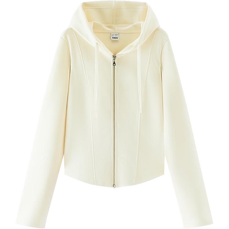 

Женская укороченная толстовка с капюшоном Semir 2025 Осень, приталенный силуэт L