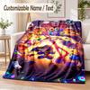 The Amazing Digital Circus Custom Name Flannel Throw Blanket Soft Warm for Sofa Bed Indoor Home Use