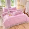 Princess Wind Grinding Four-piece Bed Skirt Lace Quilt Cover Bed Sheet Dormitory Three-piece Quilt Cover Bedding