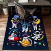 1PC Custom Name Space Adventure Icons Theme Floor Mat Ideal for Living Room, Game Rooms, Office, Bedroom Floor Mat Playful Design
