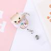 Card Elephant Crystal Nurse Badge Clip Hospital Badge Holder ID Card Clips Retractable Badge Reel