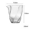 Creative Spiral Pattern Hexagonal Fair Cup High Borosilicate Glass Tea Dispenser Transparent Tea Sea