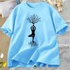 Yoga T Shirt WOMEN Female Namaste TShirt Yogi Yoga Lover Tshirt Casual Cotton Short Sleeve Round Neck Tee Shirt WOMEN Clothing