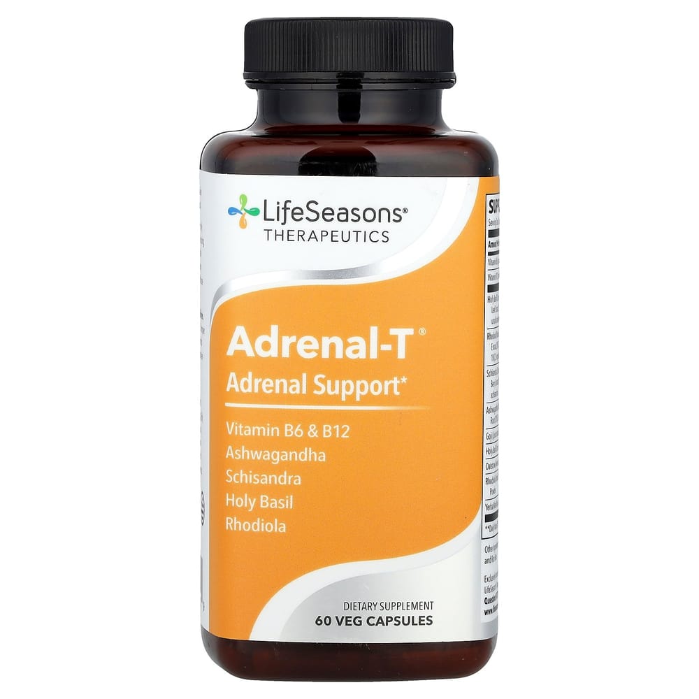 LifeSeasons Adrenal-T Adrenal Support Veggie Capsules, 60 Count