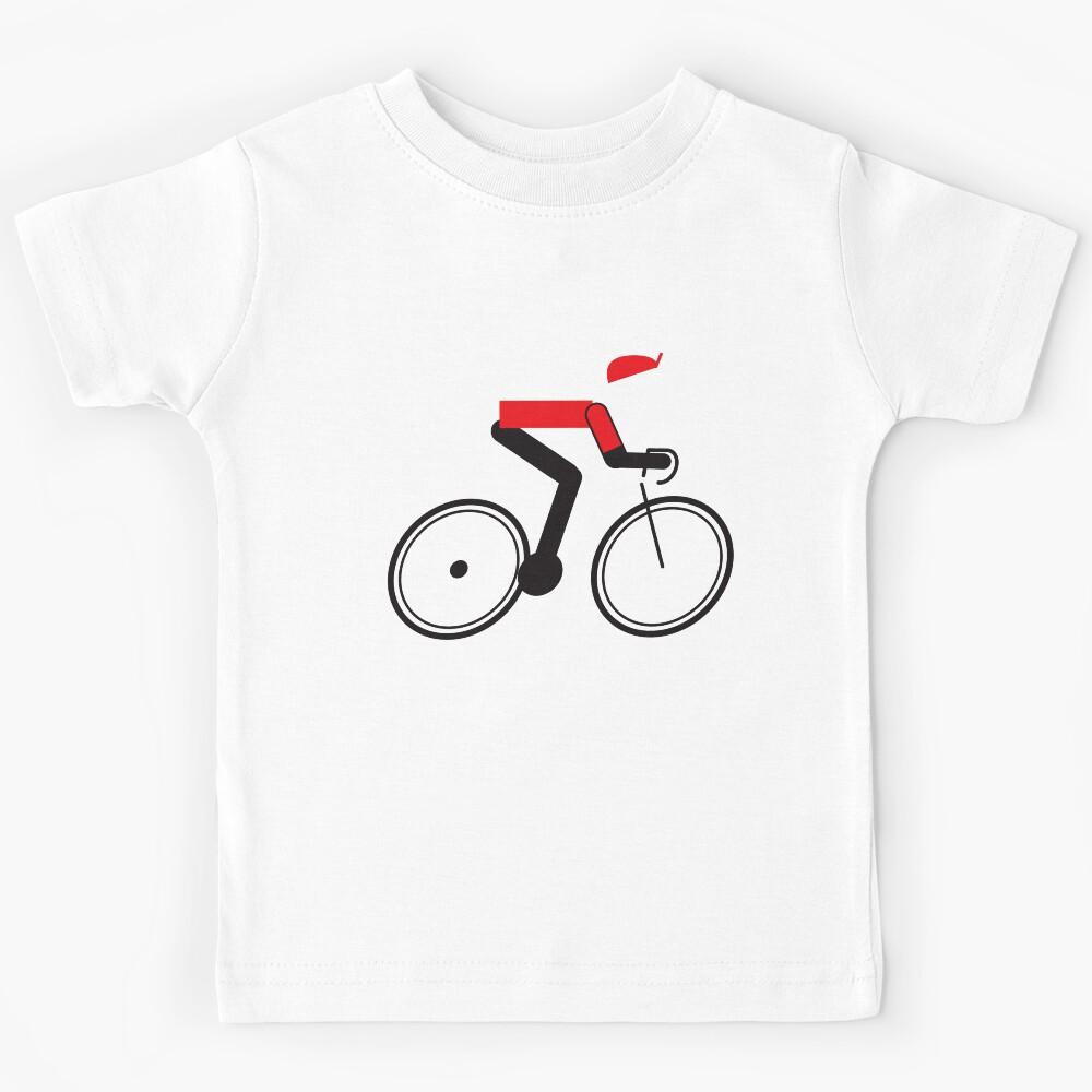 Cycling Jersey, Illustrated Tribute Kids T-Shirt 150